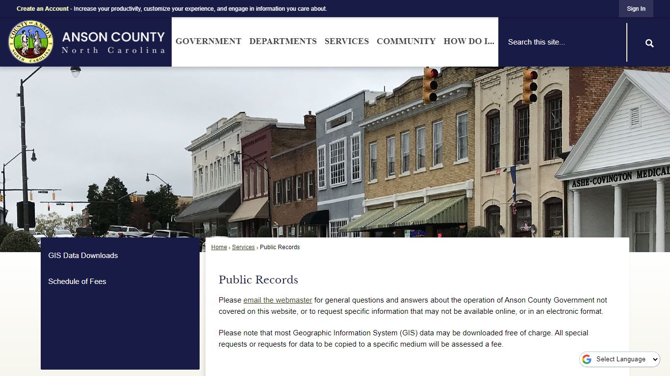 Public Records | Anson County, NC