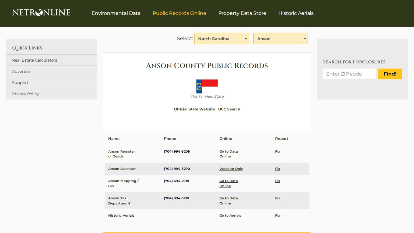 Anson County Public Records - NETROnline.com